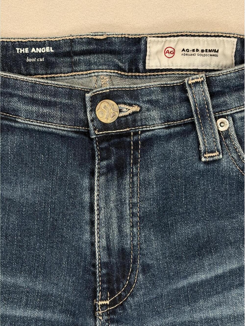 Women's Dark Blue Bootcut Jeans - Picture 5 of 16